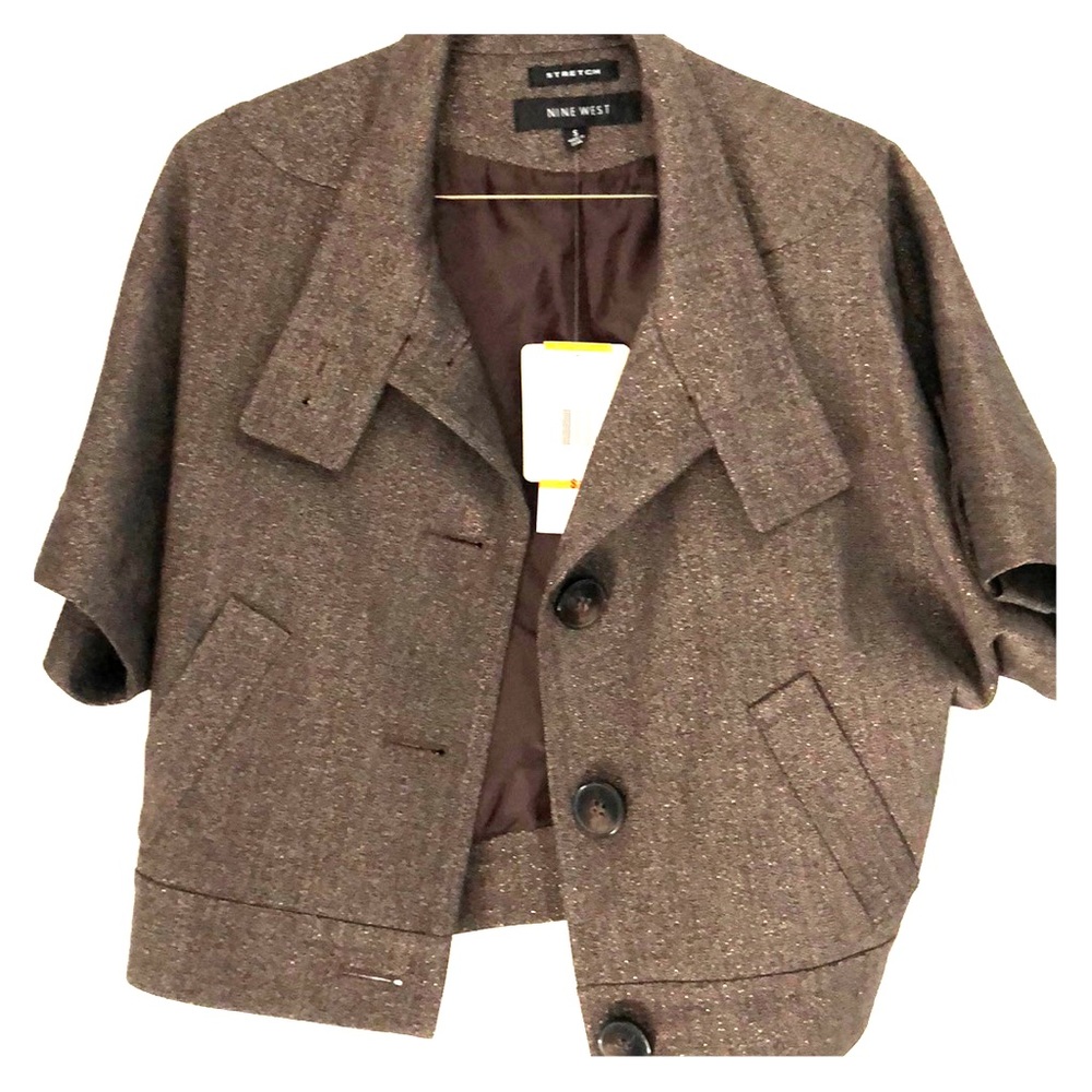 Sz S NWT Trendy Cropped Jacket by Nine West
